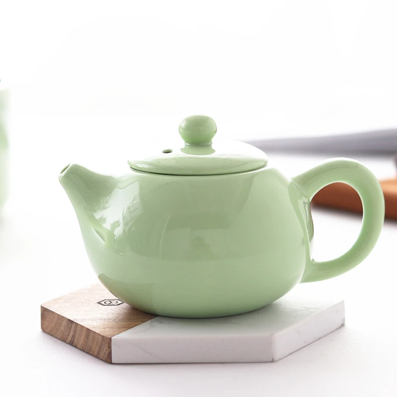  Japanese style ceramic travel tea set household simple portable bag Kungfu outdoor 1 pot 3 cups tea