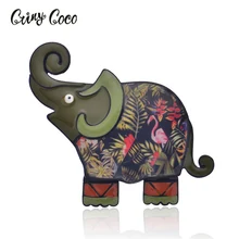 Cring Коко брошь со слоном Pin очарование изысканный животных металлические эмалевые броши, булавки украшения Модные украшения брошь