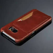 Новая мода полное зерно Натуральная кожа задняя крышка чехол для Samsung Galaxy S6 Высокое качество масло воск бренд изысканный