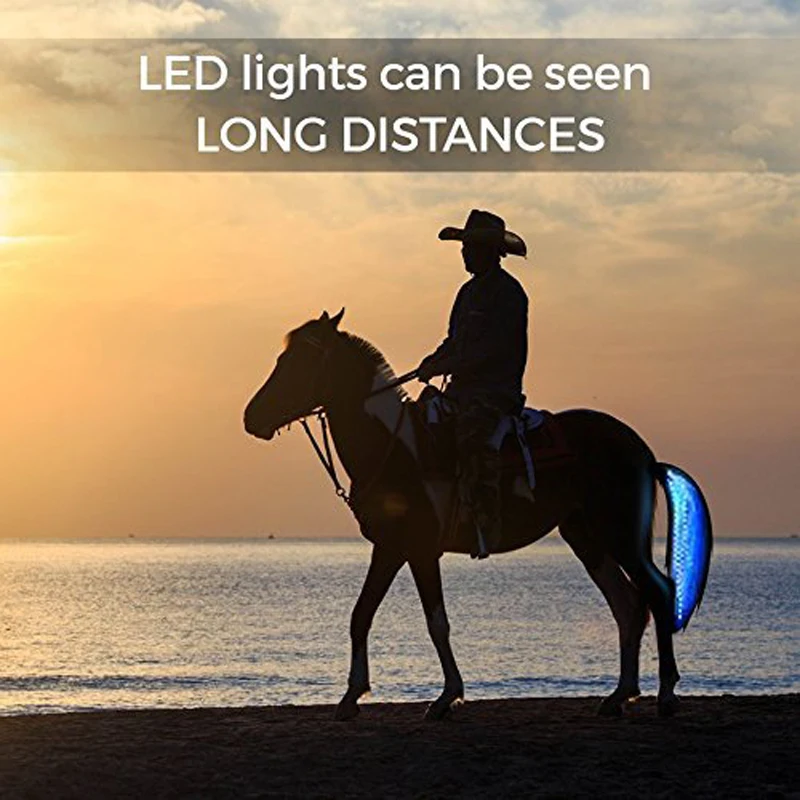 Светодиодный фонарь длиной 100 см для верховой езды со светящимися трубками, Конное седло для верховой езды, товары для ухода за лошадьми