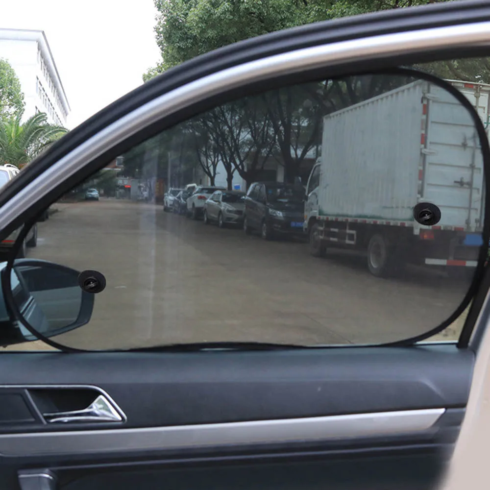 

65*38CM 2pcs Car Side Rear Window Screen Sunshade Windshield Car Sun Shade Mesh Cover UV Rays Sun Visor Protector