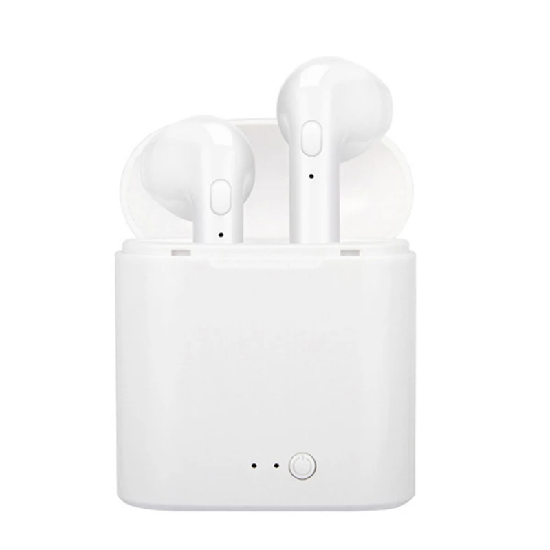 i7s TWS Mini Wireless Bluetooth Earphone Stereo Earbud Headset With Charging Box Mic For huawei Xiaomi Samsung - Цвет: white