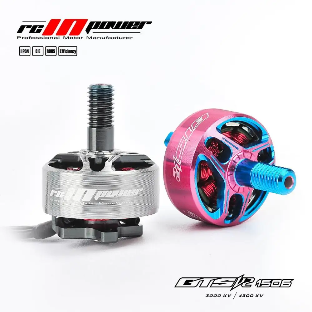 4 шт. RCINPower GTS V2 1506 3000KV 4300KV 4-6S бесщеточный двигатель для радиоуправляемого дрона FPV гоночные модели запасные части DIY аксессуары