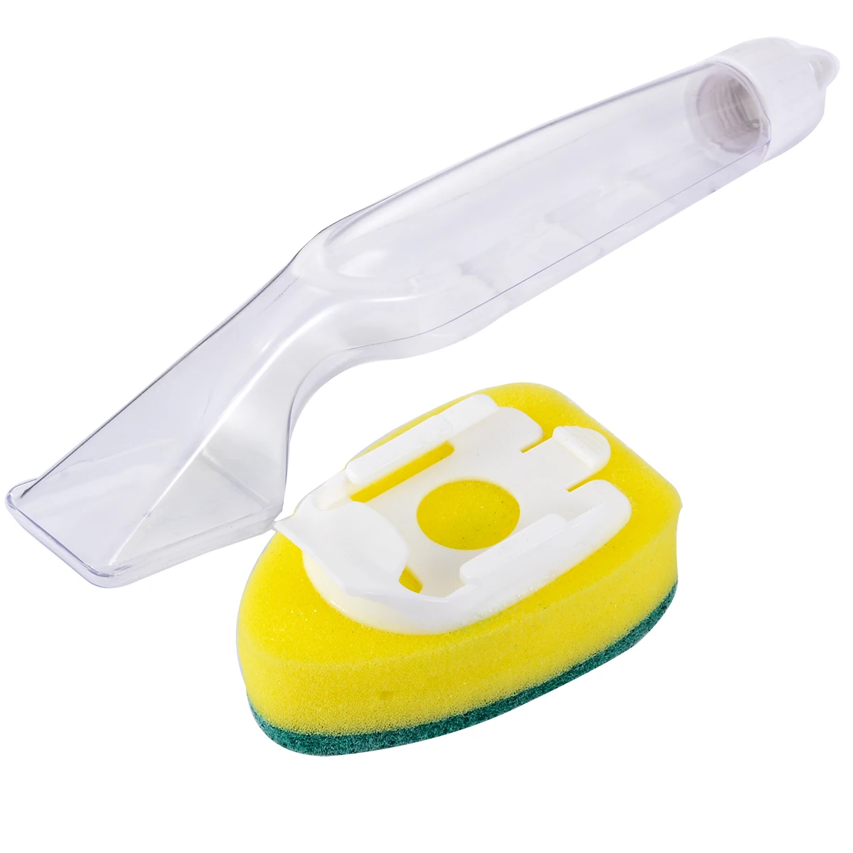 1pc Dish Washing Tool Soap Dispenser Handle Cleaning Sponge Brush Cleaning Detergent Sticks Magic Stick Kitchen Clean Tools