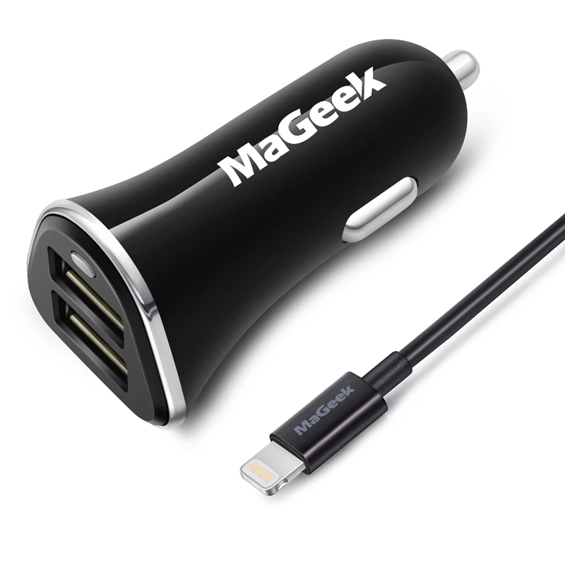  MaGeek Dual Port Triple Port USB Car Charger Car Lighter Slot Universal for Mobile Phone Tablet iPhone iPad 4.8A 6.8A 