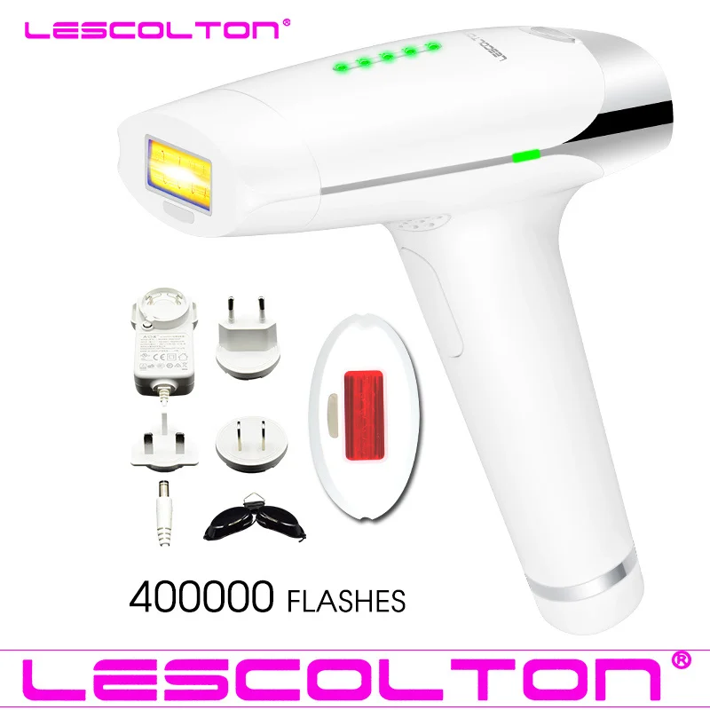 Эпилятор all Lescolton IPL, 3в1, лазерная Машинка для удаления волос, постоянный лазерный эпилятор, бикини, удаление тела - Цвет: T009WHITE