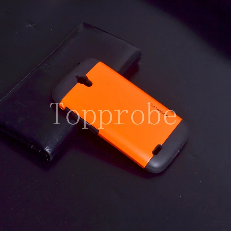 Тонкий защитный противоударный чехол для huawei G610 G610C G610S c8815, защитный силиконовый чехол 13 цветов с 1х пленкой - Цвет: orange