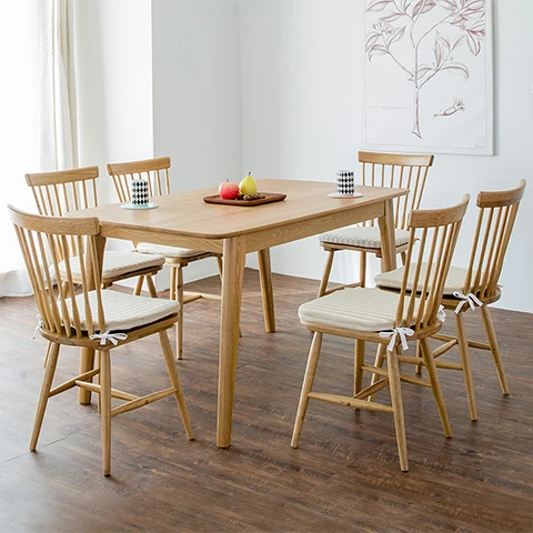 Windsor sillas paÃs de américa nordic silla de comedor de madera de roble blanco sillas modernas.jpg