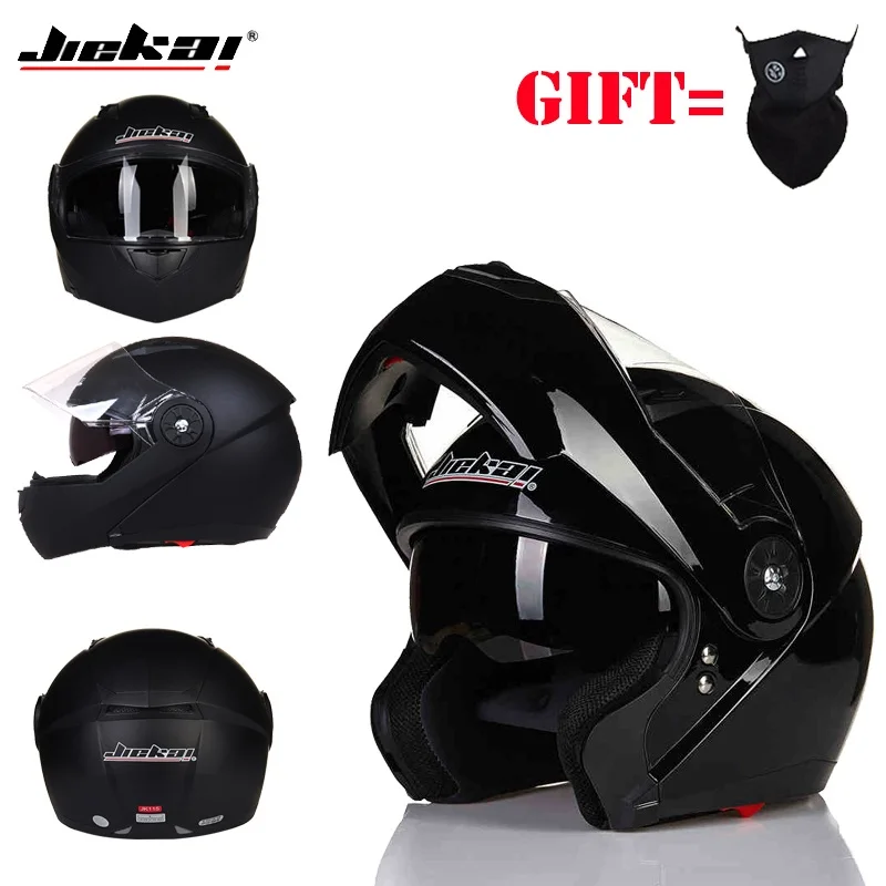 Adult Clamshell Motorcycle Helmet DOT Certified Dual Lens Built in Sun