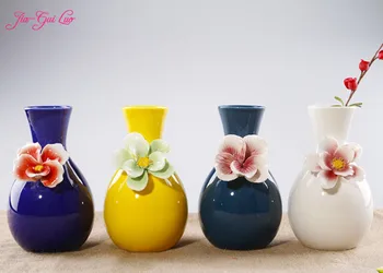 

JIA-GUI LUO High 16CM ceramic vases home desktop accessories dried flowers and decorative flower containers ornaments C005