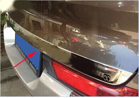 

Free shipping 2011-2015 For kia Sportager 5dr High quality stainless steel Rear Trunk Lid Cover Trim 2014