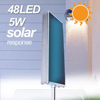 

48LED Waterproof Street Outdoor Wall Lamp Microwave Radar Motion Sensor Solar Light 1700LM Security Spot Lighting New Arrival