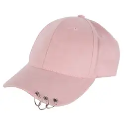 Модные Бейсбол Кепки Snapback Hat Для мужчин хип-хоп танец Hat Шапки с кольца папа Dad hat Кепки Harajuku Стиль одноцветное кепки