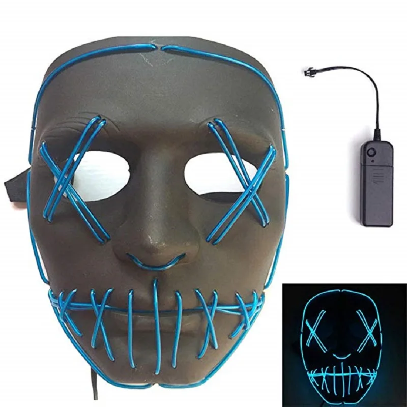 DIY неоновый светильник El Wire с питанием от аккумулятора 3 в AA м 5 гибкий веревкой
