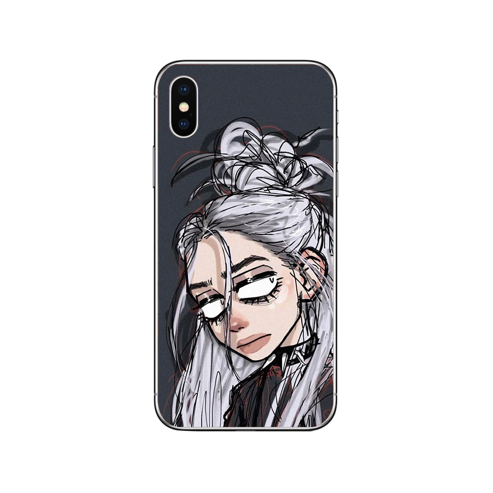 Чехол для телефона ciciber Billie Eilish s для iphone 11 Pro X XS MAX, чехол для iphone XR 7 8 6 6S Plus 5S SE, мягкий чехол из ТПУ - Цвет: Patterned 5