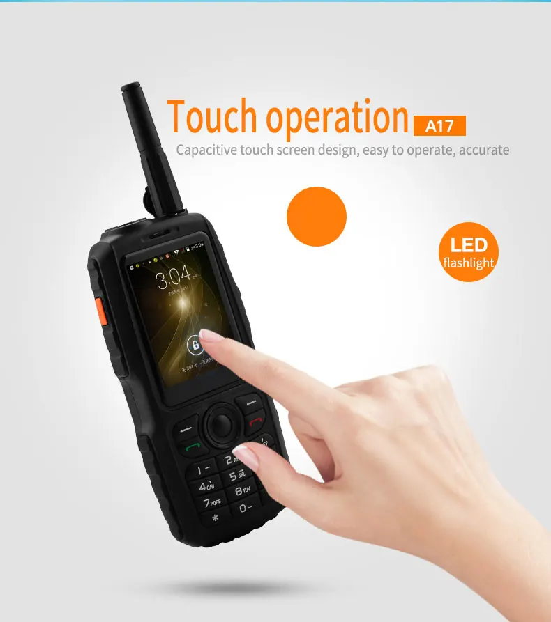 A17 IP67 прочный водонепроницаемый телефон Android gps Zello PTT 3g сетевой домофон GSM мобильный телефон для пожилых людей mini F22 F25