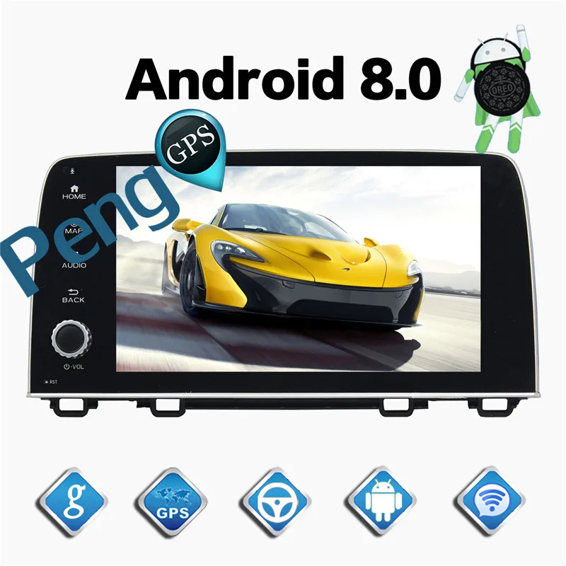 Discount 4G+32G Octa Core 2 Din Stereo Android 8.0 Car Radio for Honda CRV 2017  GPS Navigation CD DVD Player Bluetooth headunit 5