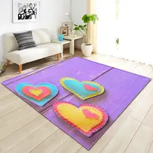 Креативный современный ковер с принтом «Love Hear» для гостиной, дома, спальни, дивана, стола, коврик с зайцем, напольный коврик, большое покрывало домашний декор