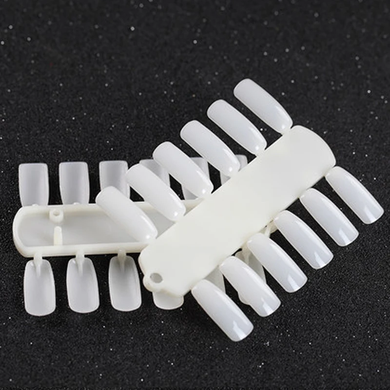 

False Nail Tips Hanging Swatch 24 color Double-sided Color Card Nail Tool Supplies Nail Polish Adhesive Practice Show For UV Gel