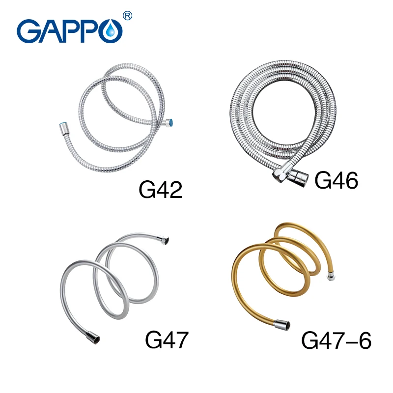 GAPPO 1 قطعة عالية الجودة 1.5 m خرطوم استحمام مرن السباكة خرطوم الحمام اكسسوارات انبوب ماء G42/46/47/47 -6