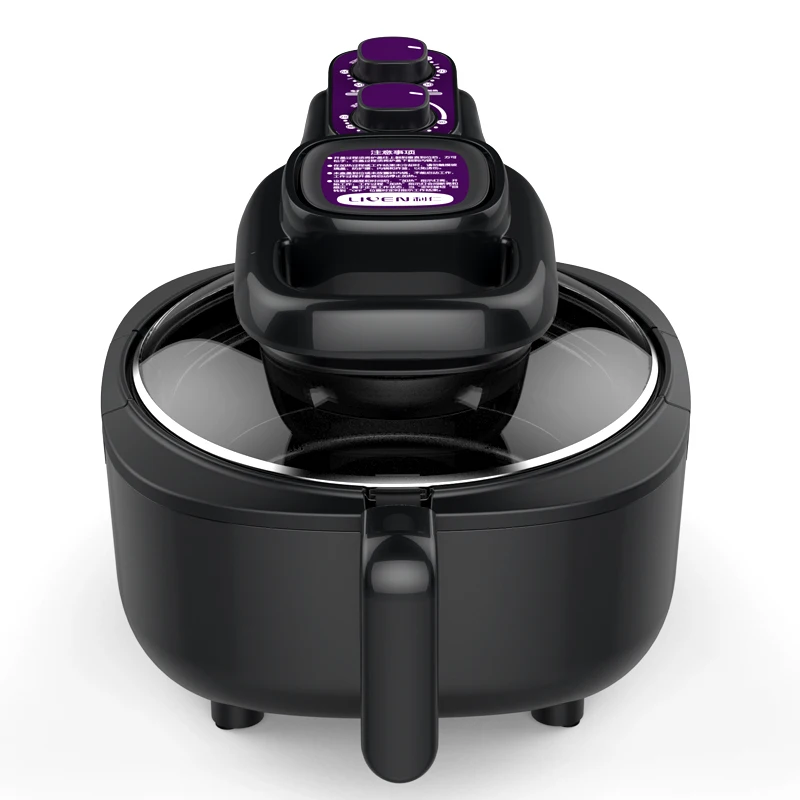 Beli Rumah Tangga Bebas Minyak Mesin Penggoreng Elektrik Multi Fungsi Air Penggorengan Kentang Goreng Mesin 5L Hitam Freidora Dosa Aceite Makanan Udara Listrik fryer