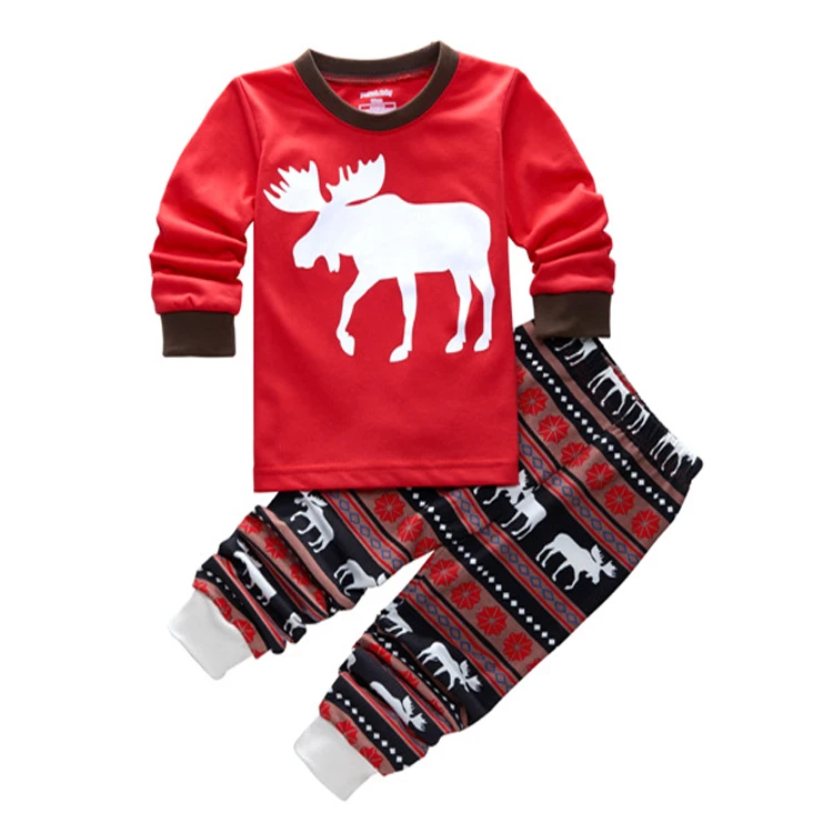Cotton Unisex Pajama Set Full Sleeve Christmas Pijamas For Kids Boys Girls Children's Festival Gifts Babies Family Clothes Home (7)
