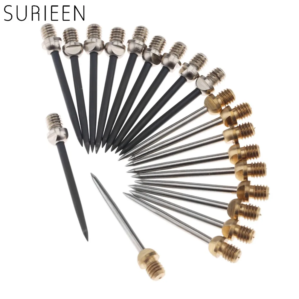 10pcs 3.5cm Harrows Darts Steel Tips Conversion metal needle Dart Tip Points Flights Shaft Replace Dart Accessories Black/Silver