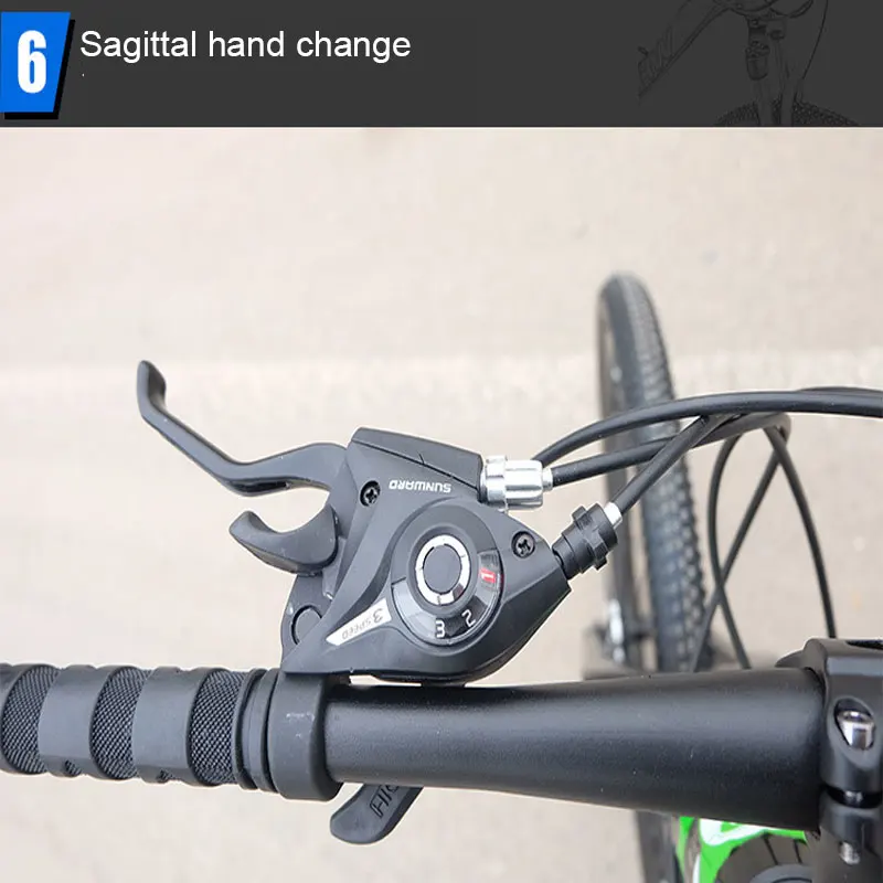 Perfect Mountain Bike 26 Inch Cycling Bicycle Front and Rear Mechanical Disc Brakes 7