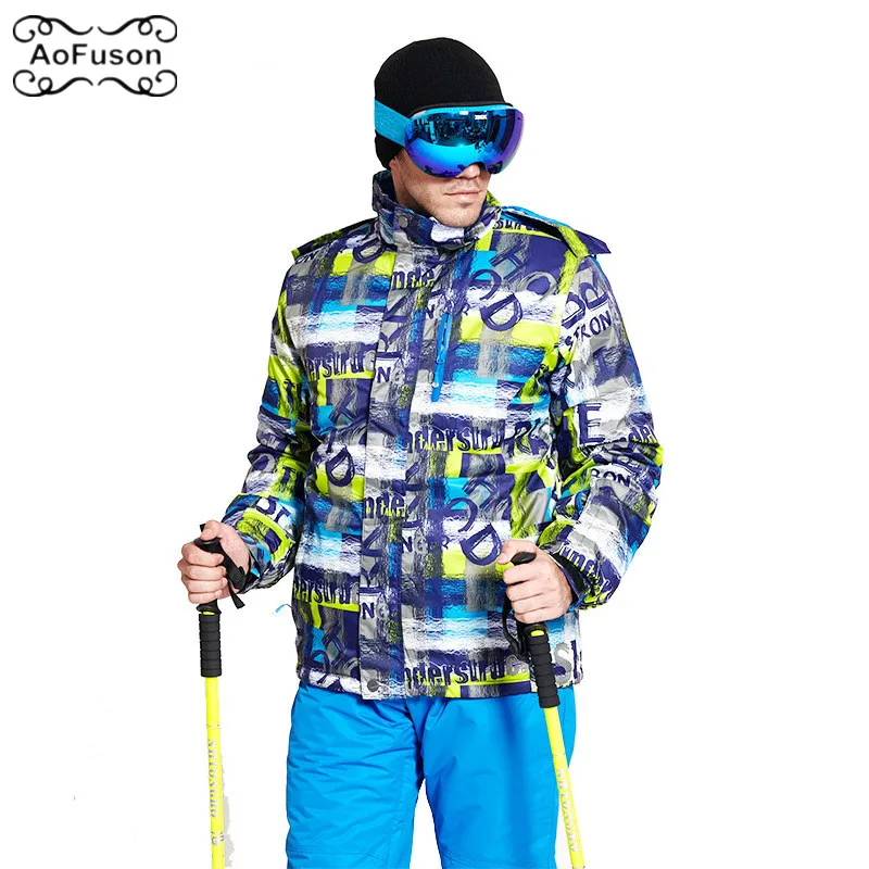 Men's Ski Wear Jacket Windproof Warm Waterproof Breathable Snowboard