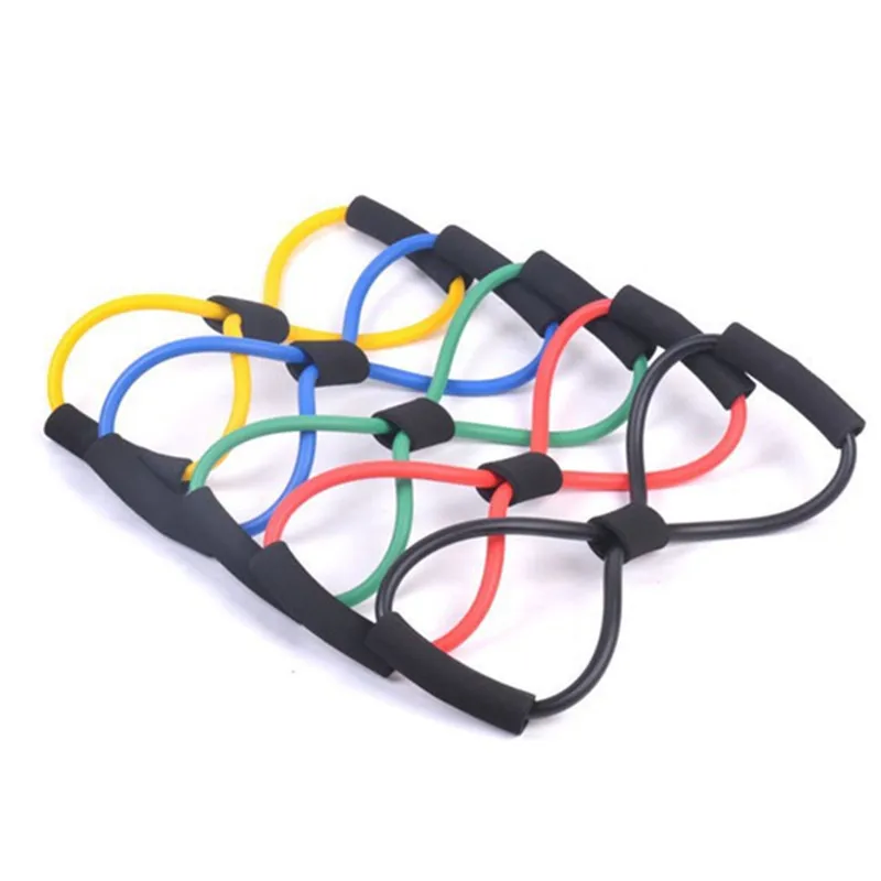 8 shaped Chest Developer Resistance Bands rope Workout Exercise stuff