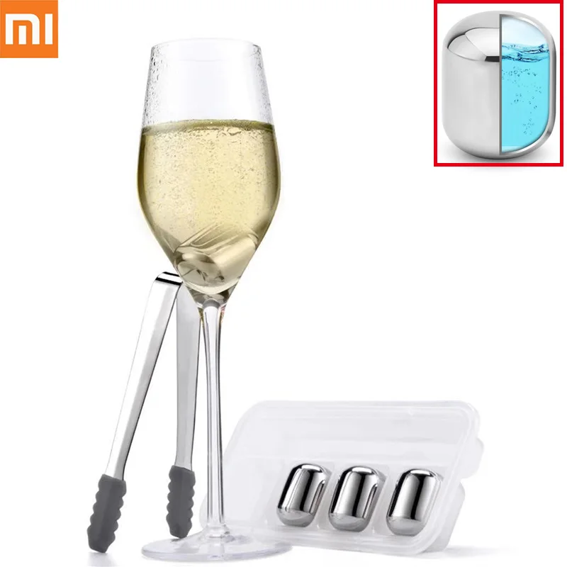 

Original Xiaomi Mijia Circle Joy Ice cube 304 Stainless Steel Washable Long-term use Ice maker for Wine Corks fruit juice H16