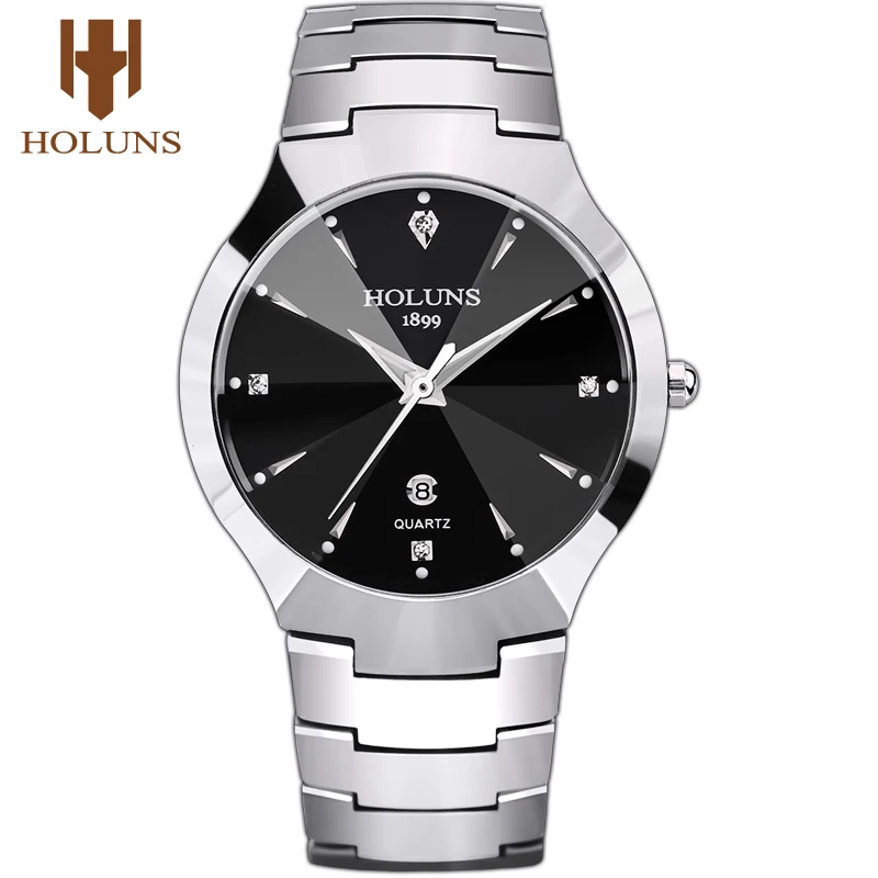

Relogio Masculino 2019 Holuns Tungsten Steel Men Watch Quartz Brand luxury Casual Diamond Male Wrist Watch Dress Waterproof