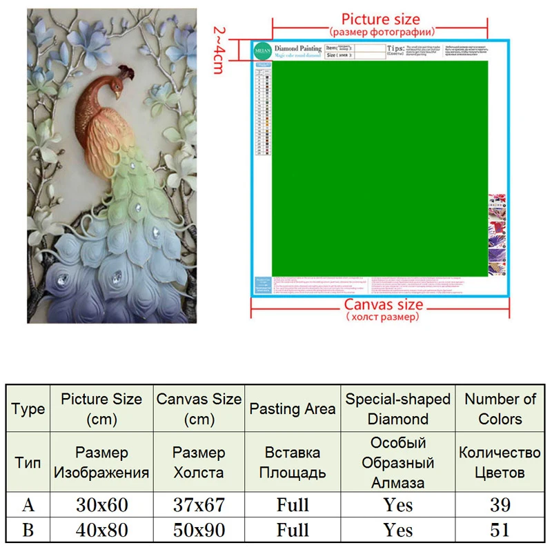 Meian, особой формы, Алмазный Вышивка, животных, павлин, 5D, Алмазный живопись, вышивка крестом, 3D, Алмазная мозаика, украшения, Рождество