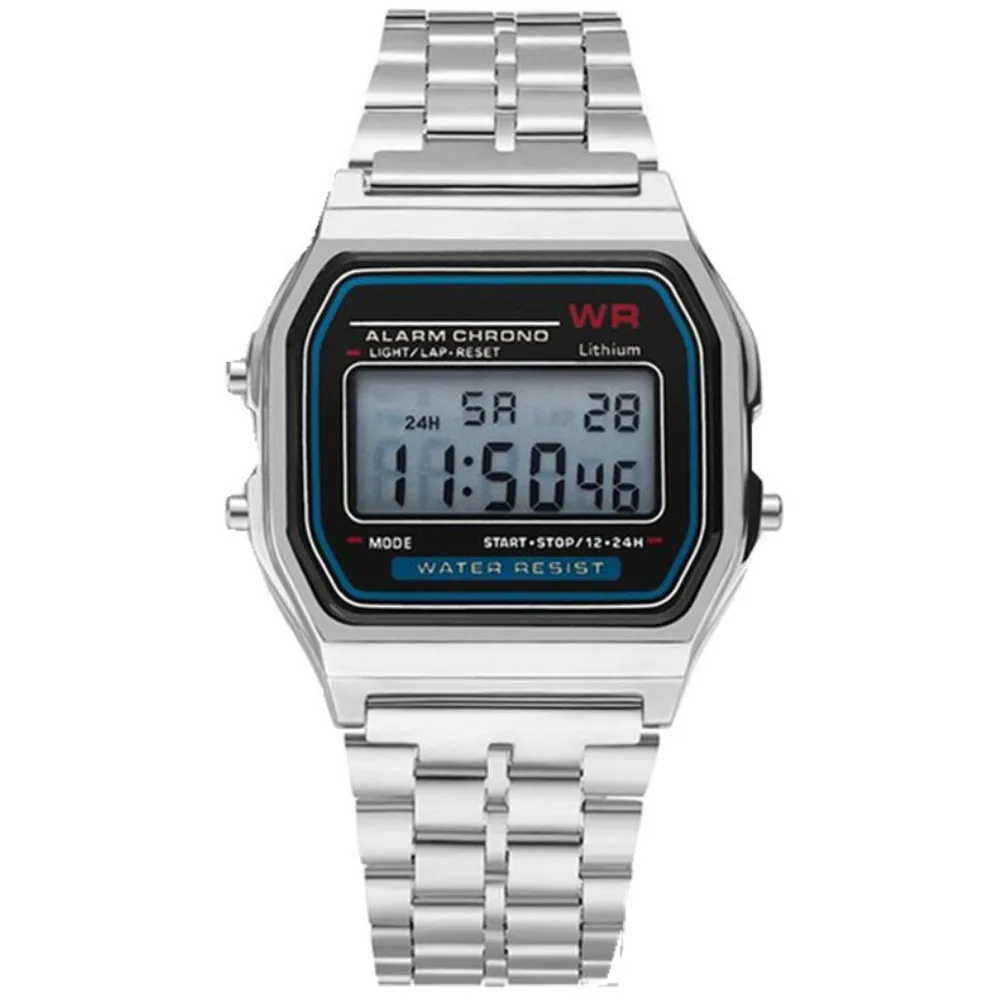 Men Sports Watches Military Quartz LED Digital Waterproof Quartz Wrist Watch Dress Golden WristWatch Women Men Watch Bracelet H2 -