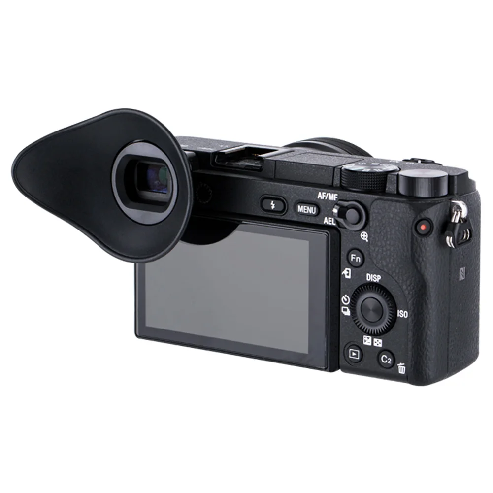 

Eyepieces 360 Degree Rotate Outdoor Simple Ergonomic Large Cover Soft Silicone Camera Eyecup Clearer For Sony A6000 A6300 NEX-7