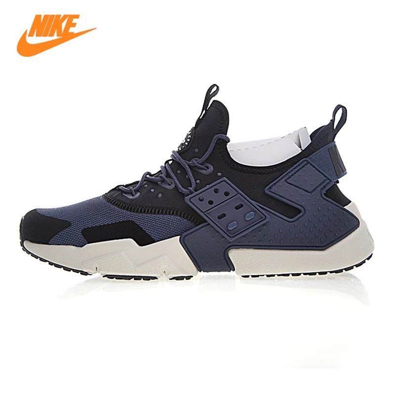 

NIKE AIR HUARACHE DRIFT PRM Men's Running Shoes ,Blue & White, Lightweight Abrasion Resistant Breathable Non-slip AH7334 401