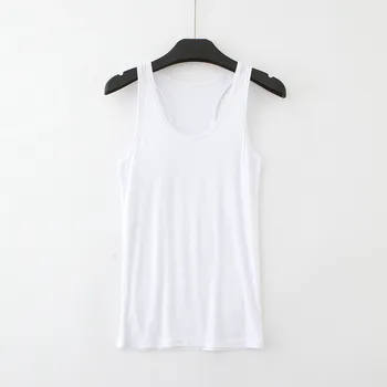 

Wholesale Tank Tops For Women Sleeveless Tops Summer t shirts Red Blue Green Modal 150pcs 2019 Cheapest Clothing