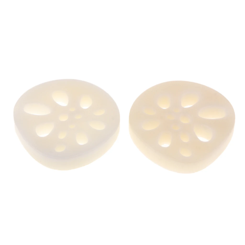 

2Pcs Lotus Root Slices Charms Pendants, Natural Tagua Nut Pendants for DIY Jewelry Making Earring Necklace Findings Accessories