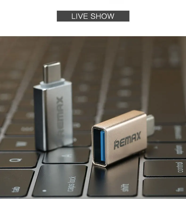 REMAX телефон OTG TYPE-C USB 3,0 TYPE C адаптер мини разъем 3A Быстрая зарядка otg usb флэш-накопитель для Macbook Xiaomi Mi5 Mi6