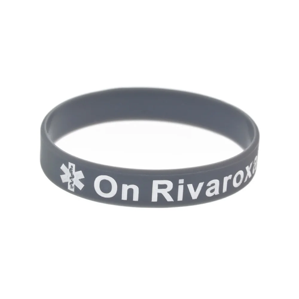 OneBandaHouse 50 шт медицинского украшения браслет на Rivaroxaban силиконовый браслет