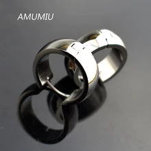 Модные, мужские серьги-кольца, простой стиль 316L серьги из нержавеющей стали оптом KE012