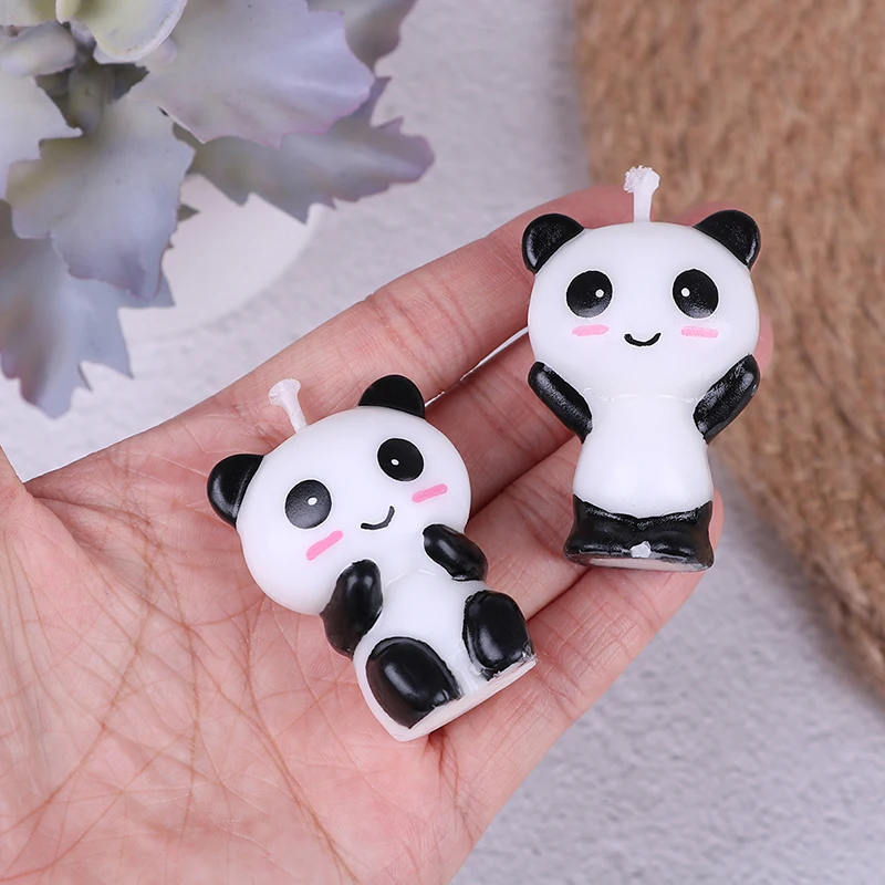 

1Pcs Cute Panda Birthday Cake Candles Cartoon Animal Art Candle Cake Toppers Baby Shower Baby Party Decoration Supply DIY