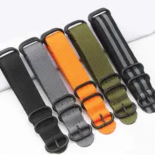 1pcs Nylon Resistant Straps 20mm 22mm 24mm Nylon Band Watch NATO Strap Zulu Watchband Buckle Ring 1pcs Nylon Resistant Straps 20mm 22mm 24mm Nylon Band Watch NATO Strap Zulu Watchband Buckle Ring