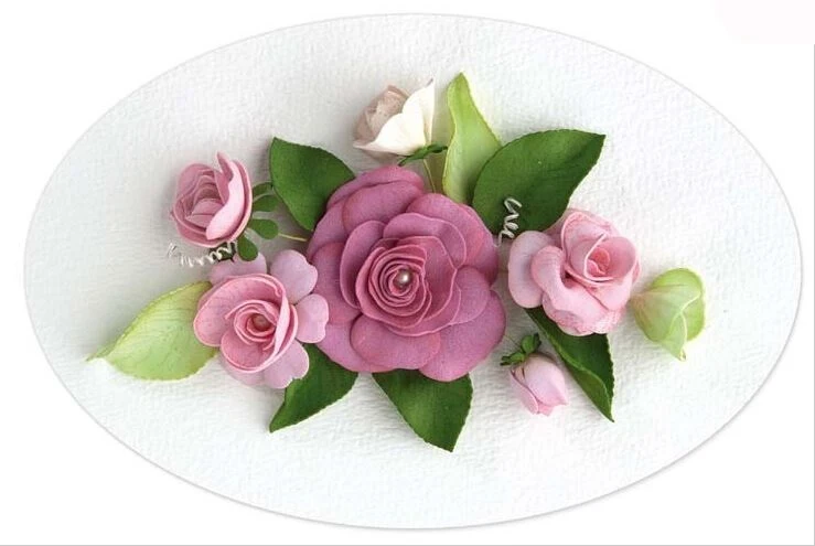 

Swovo Flowers and leaves Metal Cutting Dies for Scrapbooking DIY Craft Paper Card Making Decorative Embossing Template10.8*9.6CM