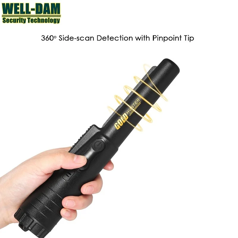 

Free shipping gold hunter best portable gold metal detector hand held metal detector