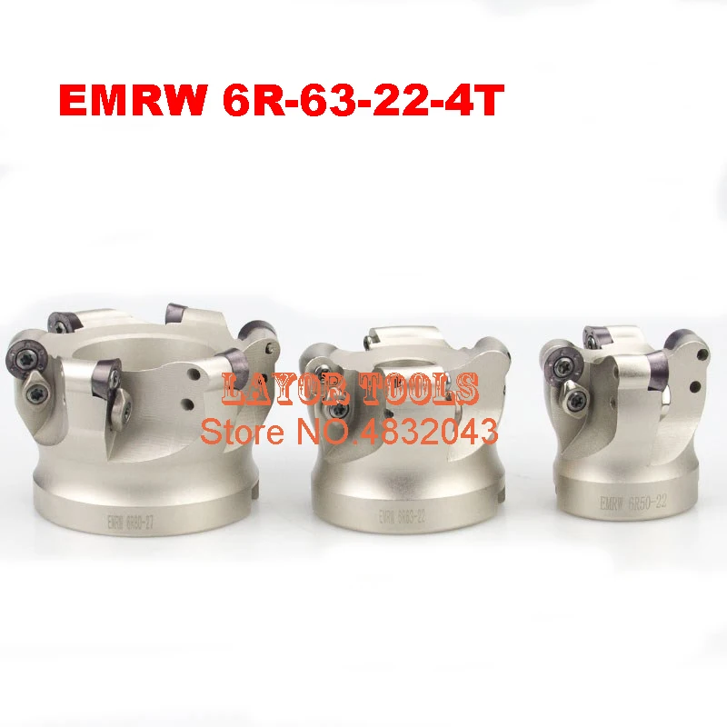 

EMRW 6R-63-22-4T Face End Milling Cutter Indexable Flat Roughing Cutting ,CNC Milling Cutter