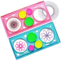 Painting Multi-function Interesting Puzzle Spirograph Children Drawing Plastic Ruler Can Improve Start Work Ability GYH 2
