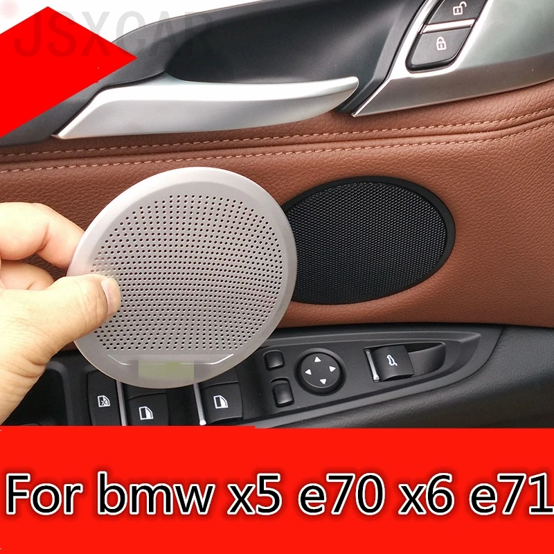 

car styling speaker decoration sound paste decoration Sequin loudspeaker Net cover Interior decoration For bmw x5 e70