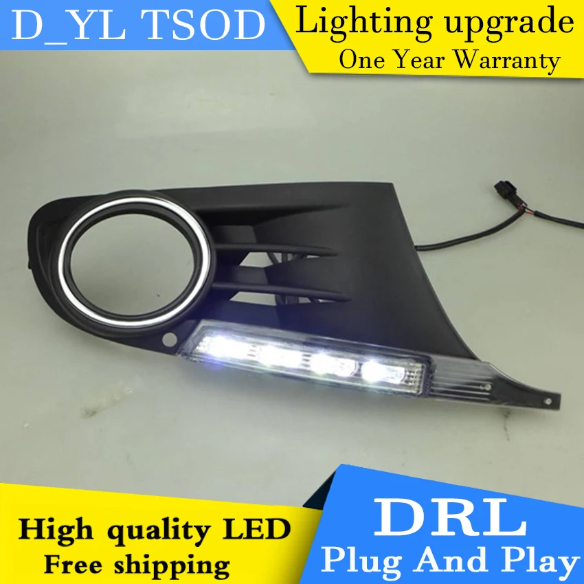 Автомобильный Стайлинг для VW Гольф mk6 2009-2012 светодиодный DRL 6 Высокая яркость