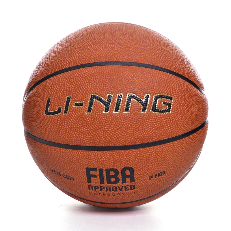 Li-Ning FIBA игра Баскетбол Размер 7 Профессиональный PU Материал надувной открытый Крытый подкладка спортивные шарики ABQP002 EOND19